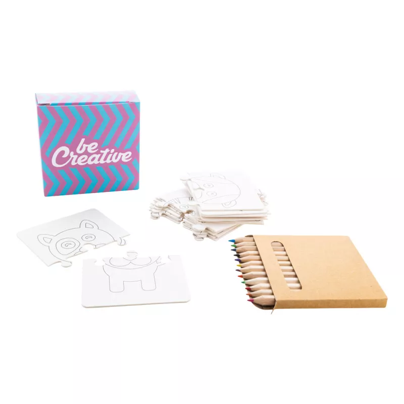 Colozzy niestandardowe puzzle do kolorowania - biały (AP716865)