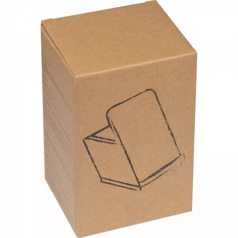 Stojak na telefon z ładowarką indukcyjną JULIUS - beżowy (2185113)