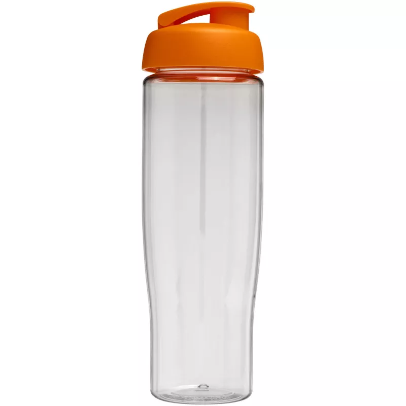 Bidon H2O Tempo® o pojemności 700 ml z wieczkiem zaciskowym - Pomarańczowy-Przezroczysty (21004007)