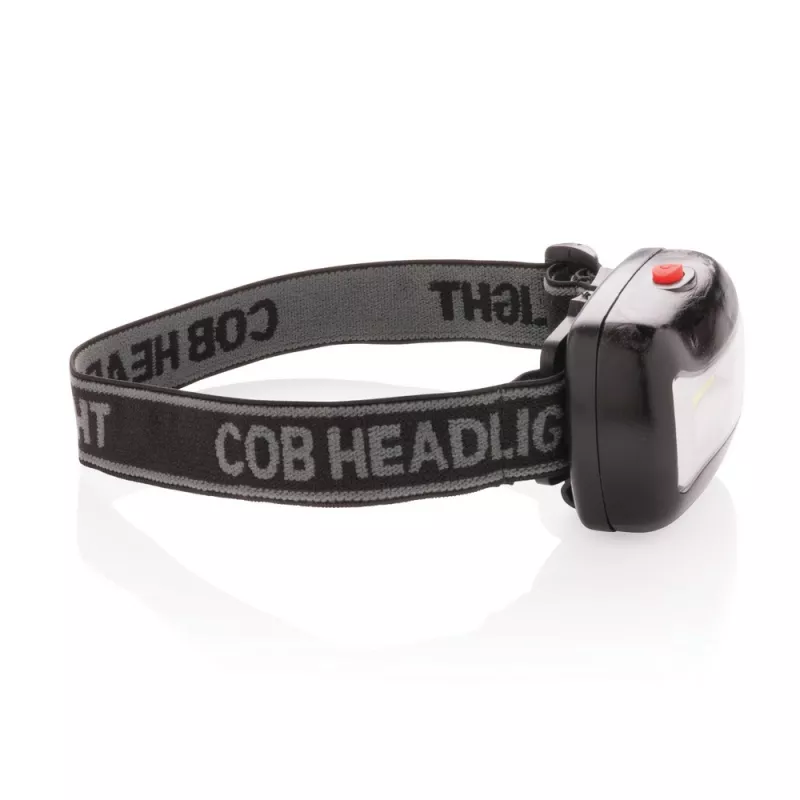 Latarka na głowę COB - czarny (P513.691)