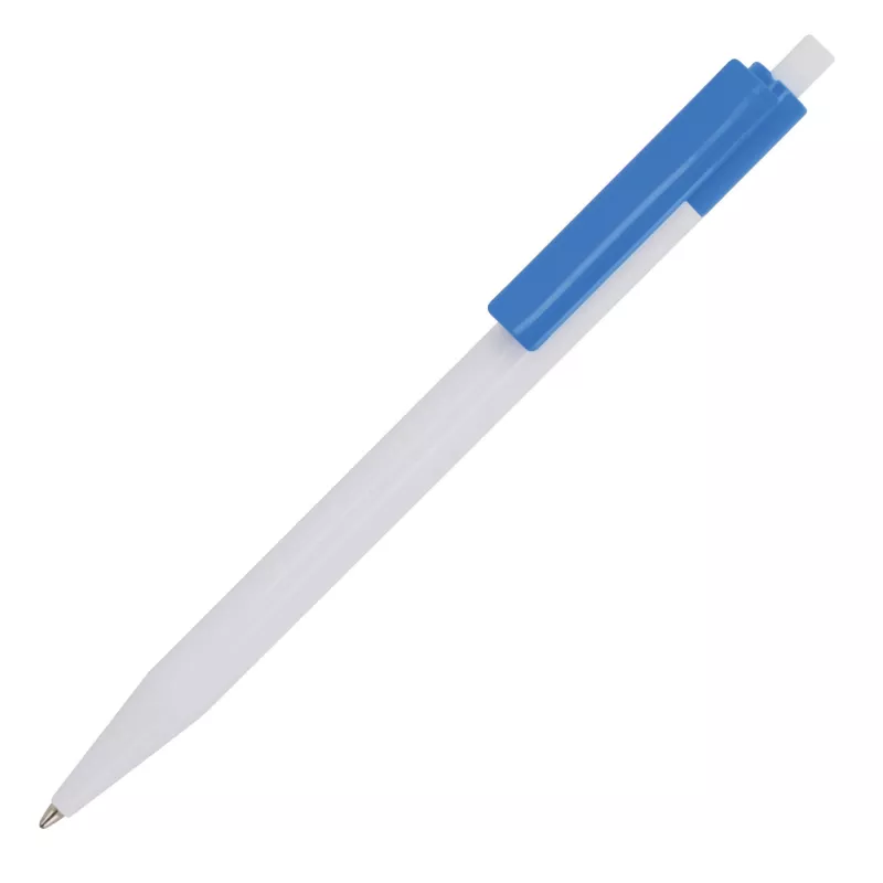 Długopis reklamowy Kuma - biało / jasnoniebieski (LT87877-N0112)
