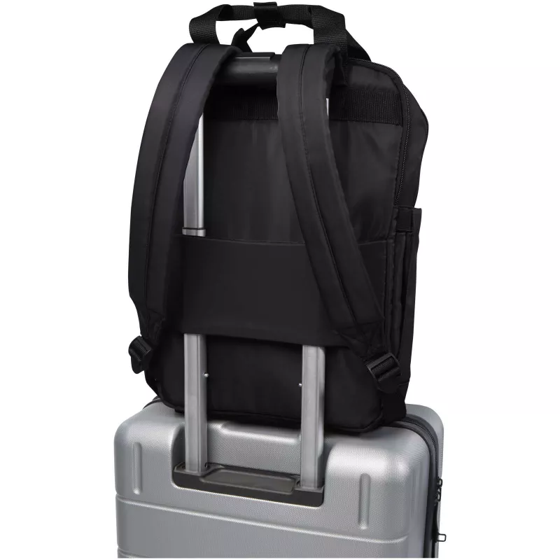 Trip Aware™, plecak na laptopa 14 cali wykonany z materiałów z recyklingu, 9 l - Czarny (12076290)