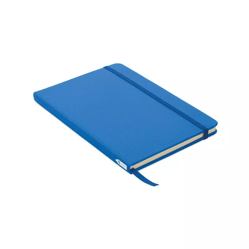 Notes A5 w okładce z RPET 80 kartek w linię NOTE RPET - Niebieski (MO9966-37)