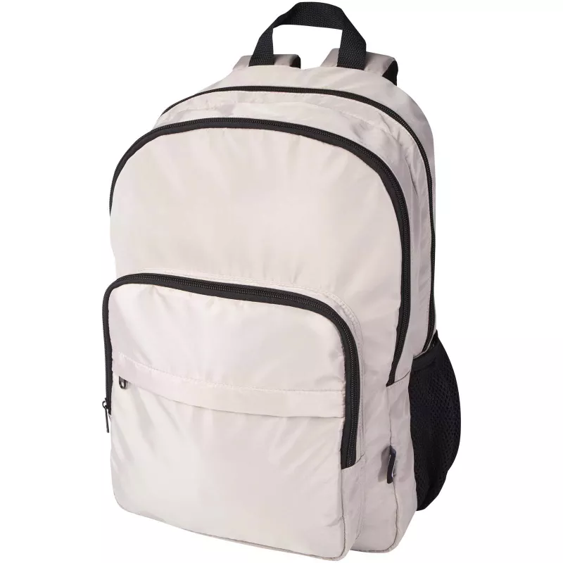 Trend Plus plecak na laptopa o przekątnej 15-cali o pojemności 20 l wykonany z materiałów z recyklingu z certyfikatem GRS - Oatmeal (13008607)