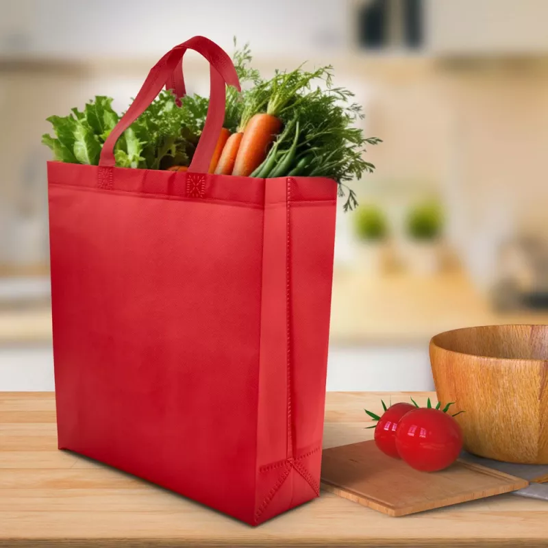Torba na zakupy 110 g/m², 30x12x34cm - czerwony (V8948-05)