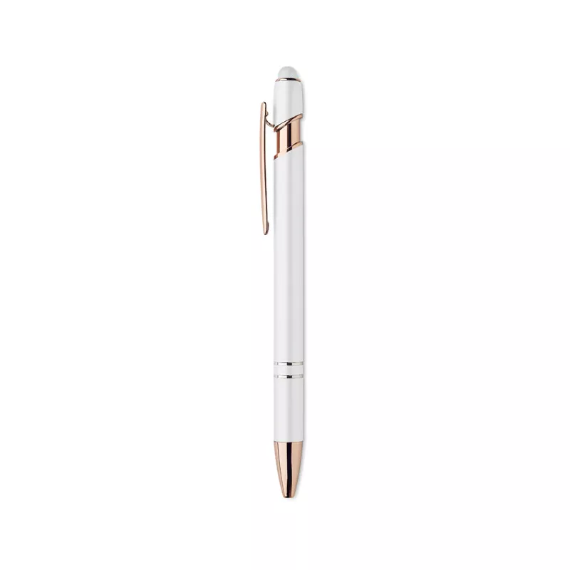 Długopis z aluminium z recyklingu SCRIBBLE - Bialy (MO2380-06)