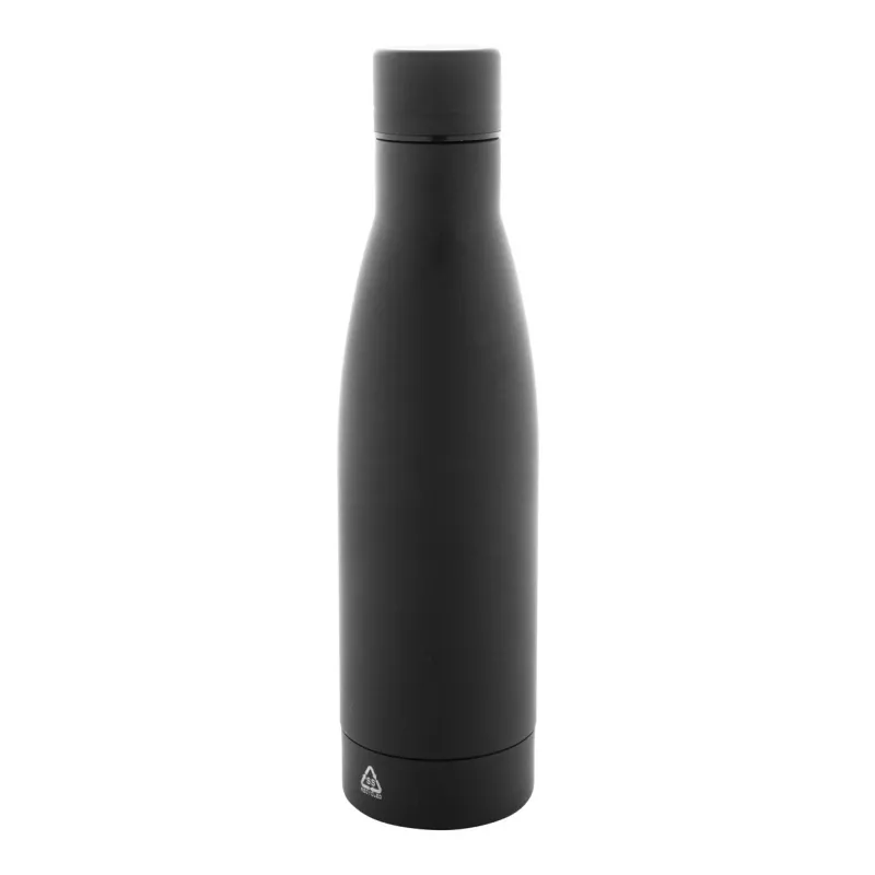 Rubbar butelka ze stali nierdzewnej z recyklingu - czarny (AP808163-10)