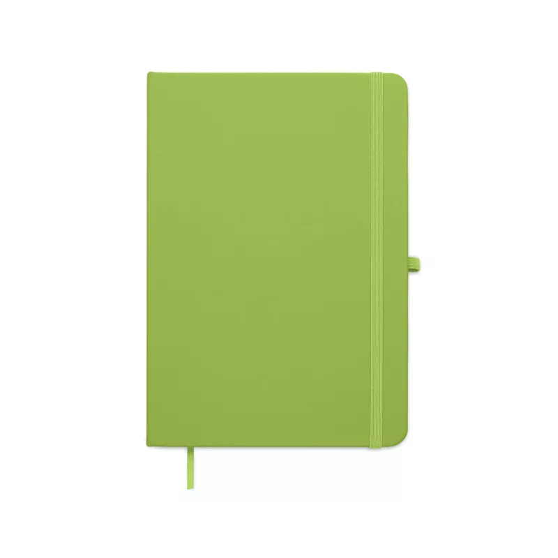 Notes A5 w okładce z PU 96 kartek w linię ARCOLOOP - Limonka (MO3124-48)