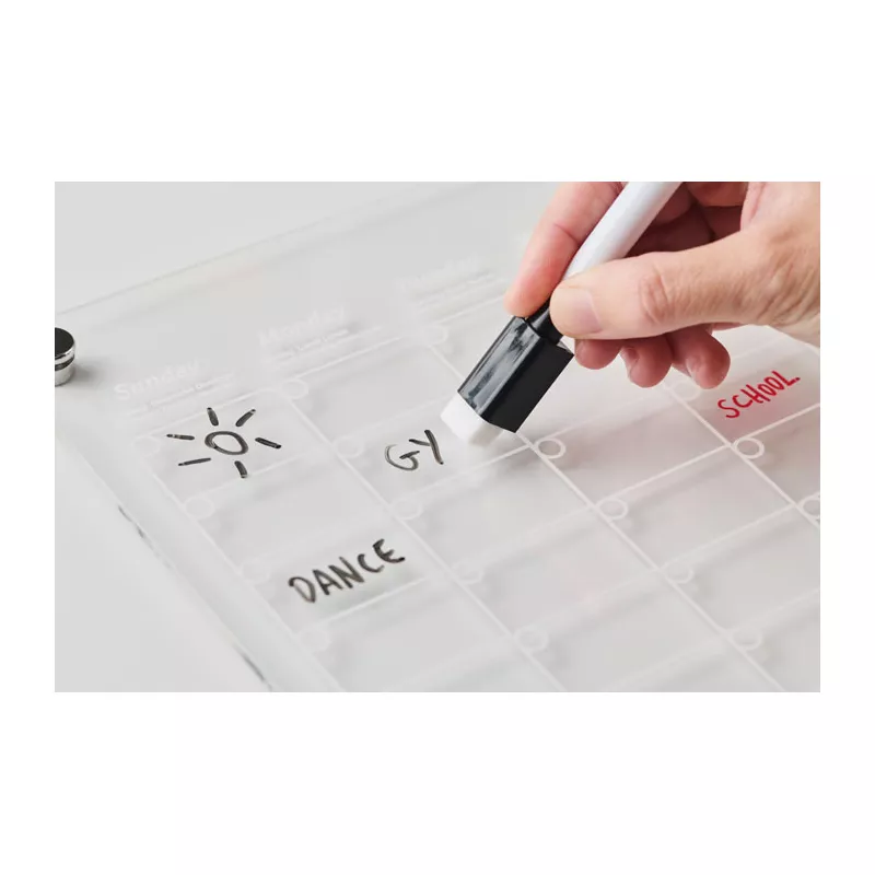 Planer miesięczny akrylowy magnetyczny A4 PLANIT - Przezroczysty (MO2886-22)