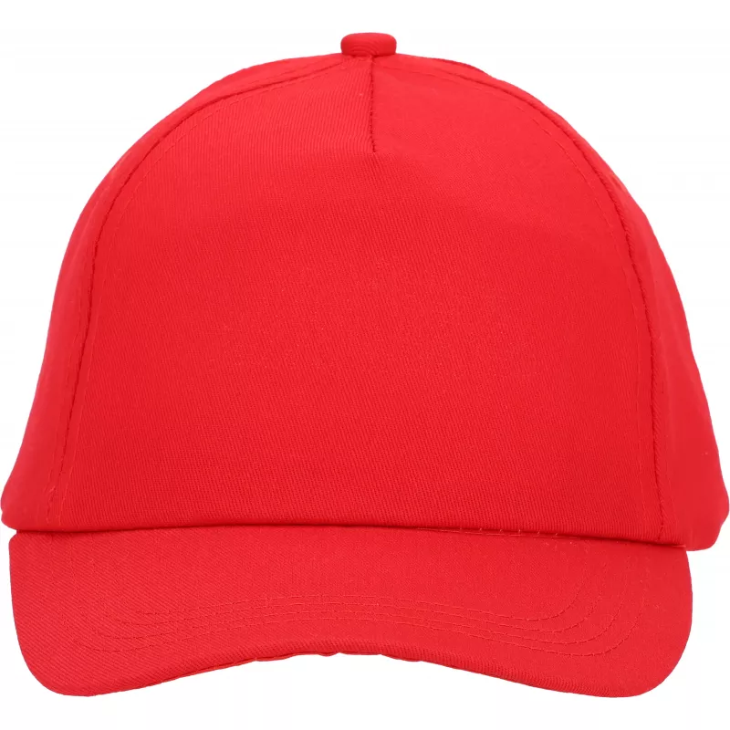 Czapka z daszkiem 5 paneli SANTA FE - czerwony (246605)