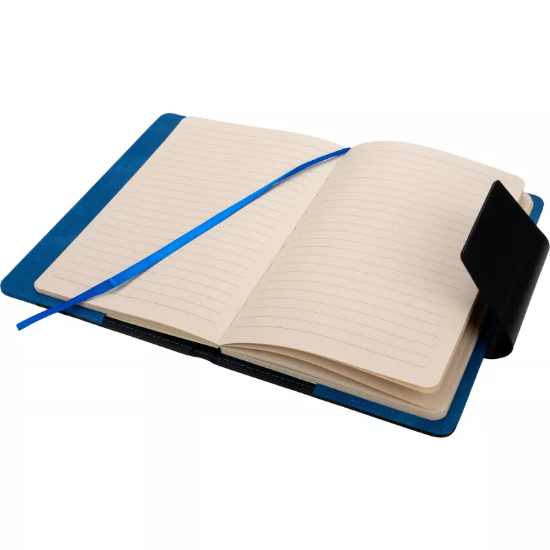 Notes A5 w linie z PU z recyklingu ASUNCION - niebieski (422904)