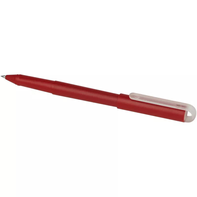 Mauna długopis żelowy z tworzywa PET z recyklingu - Czerwony (10780921)