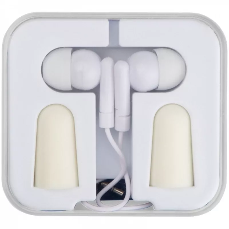 Zestaw podróżny słuchawki douszne i zatyczki NOISE - biały (154906)