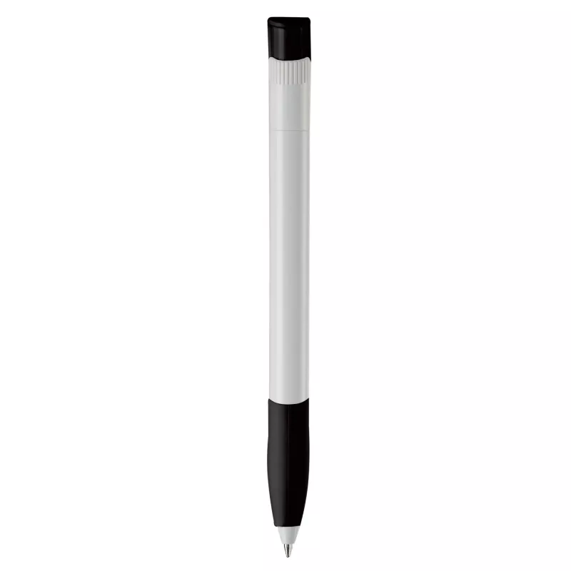 Długopis Apollo (kolor nietransparentny) - biało / czarny (LT87100-N0102)