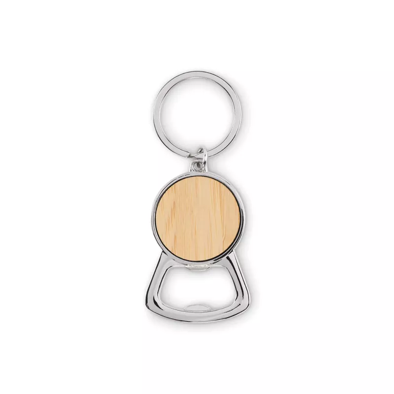 Brelok metalowy z otwieraczem do butelek KEYPOP - Drewna (MO2483-40)