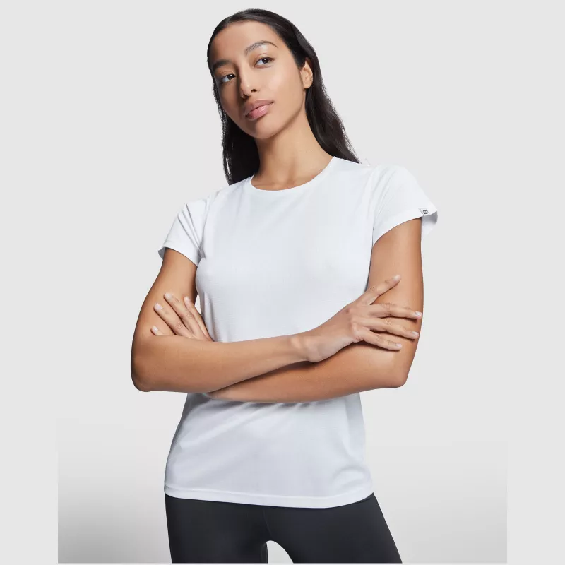 Damska koszulka sportowa poliestrowa 135 g/m² ROLY IMOLA WOMAN 0428 - Biały (R0428-WHITE)