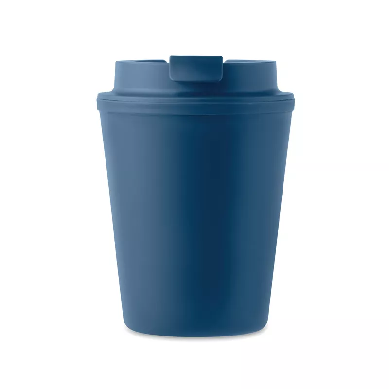Kubek dwuścienny z PP 300 ml TRIDUS - Niebieski (MO6866-04)