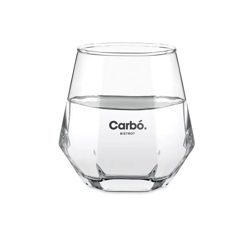 Szklanka do whisky geometryczna 300 ml KIMBERO - Przezroczysty (MO2744-22)