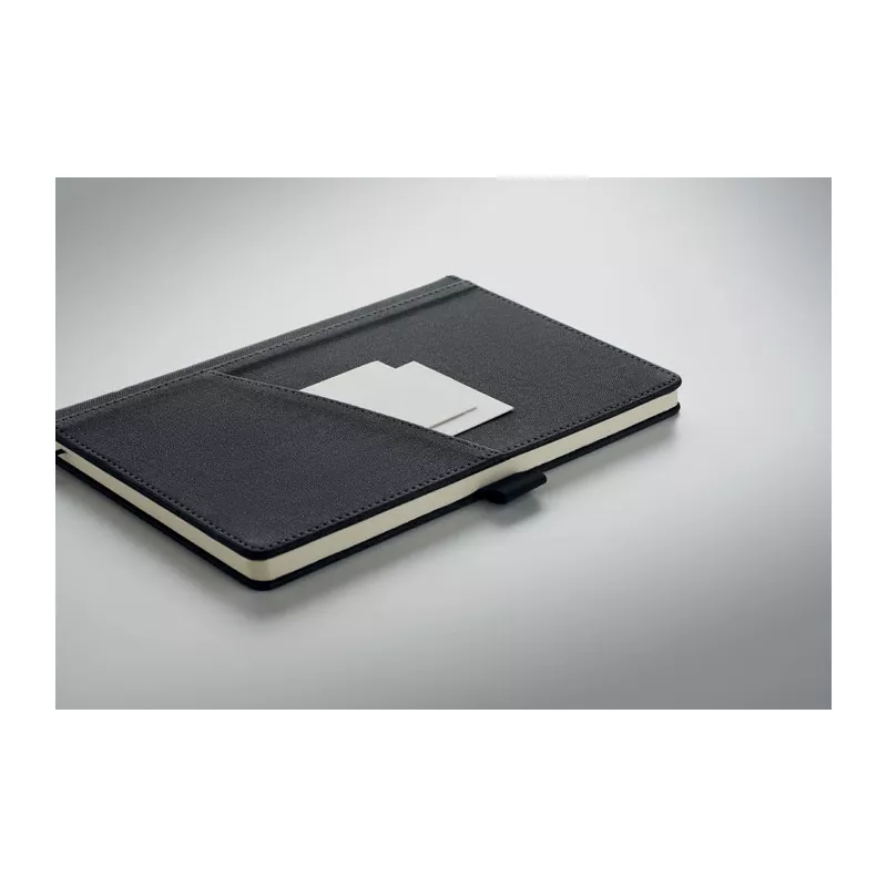 Notes A5 z kieszenią 80 kartek w linię CINCO - Czarny (MO2285-03)