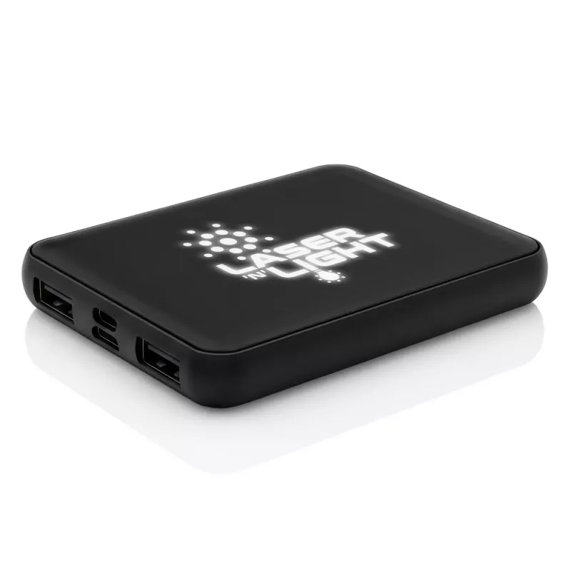 Power bank 5000 mAh RPET | Suzanne - czarny (V7967-03)