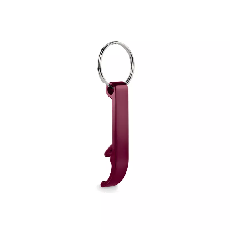 Brelok z aluminium z recyklingu OVIKEY - Burgund (MO6923-02)