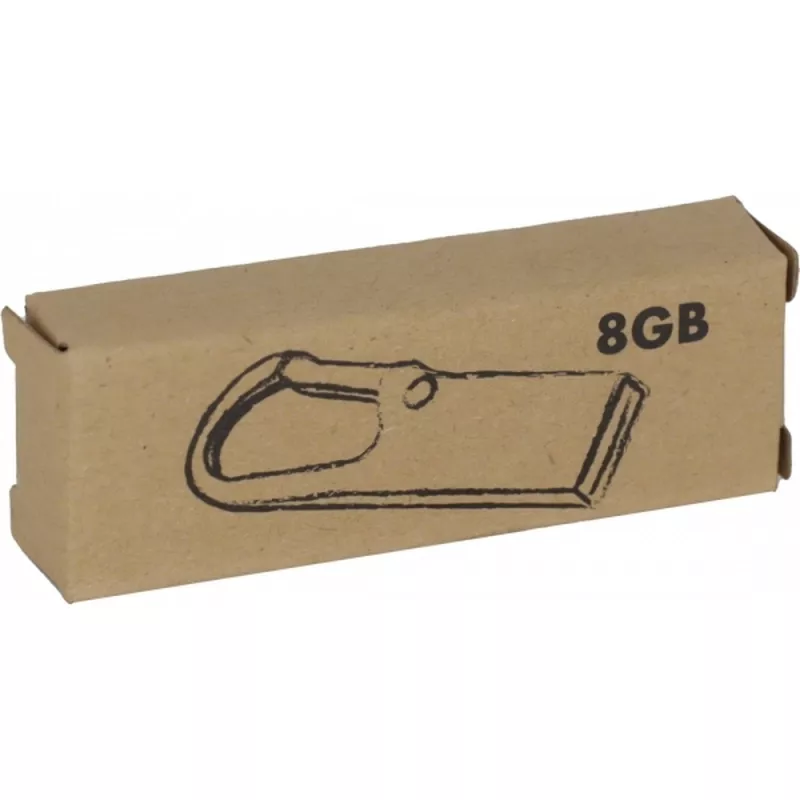 Pendrive metalowy 8GB 2.0 LAS CRUCES - szary (099207)