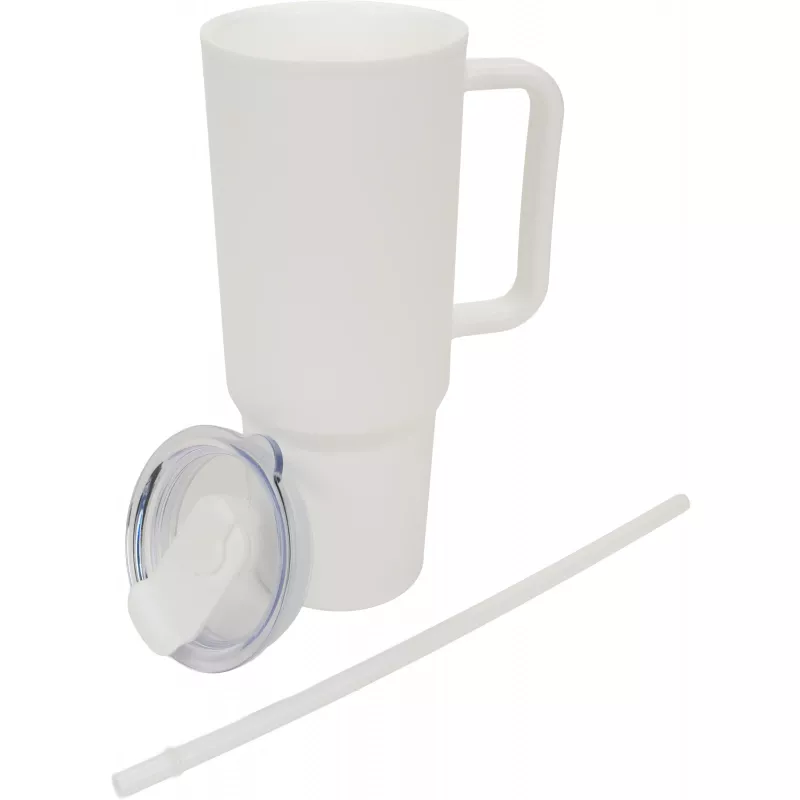 Kubek termiczny z tworzywa XXL 1,2 litra - biały (8468606)