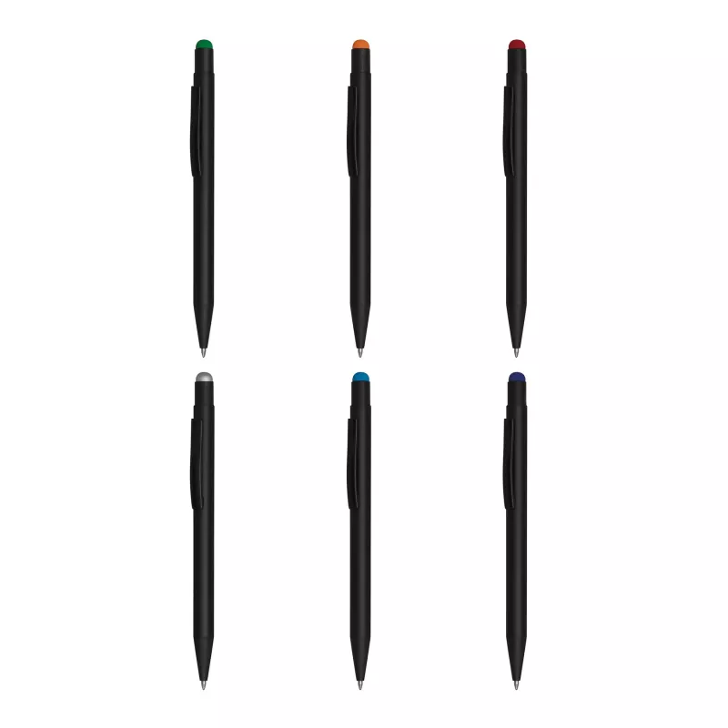 Długopis aluminiowy - czarny, jasnoniebieski (56-1101759)