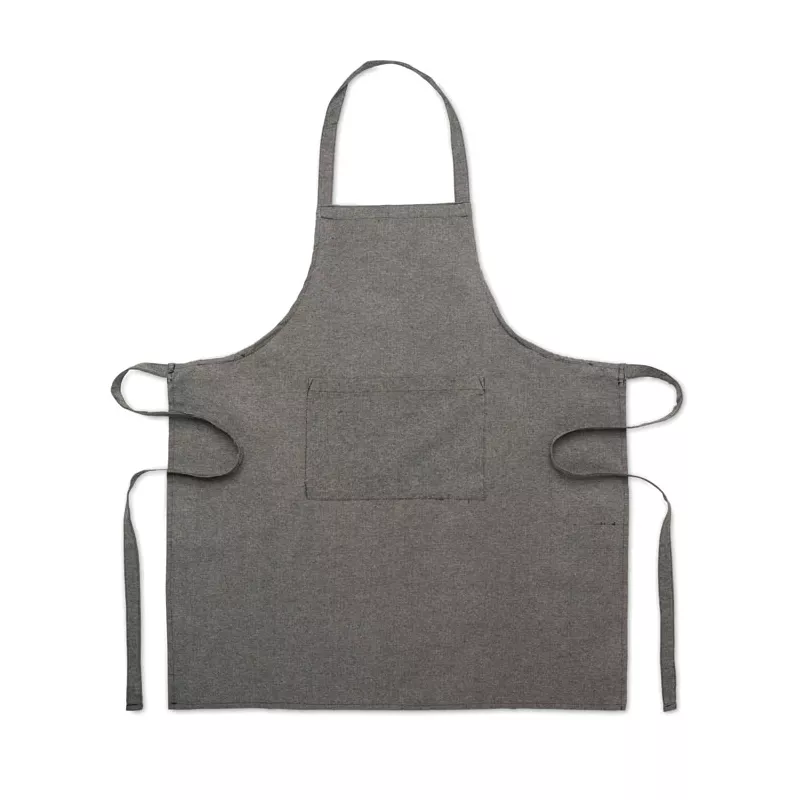 Fartuch kuchenny z bawełny z recyklingu 220 g/m² CUINA - Czarny (MO2265-03)
