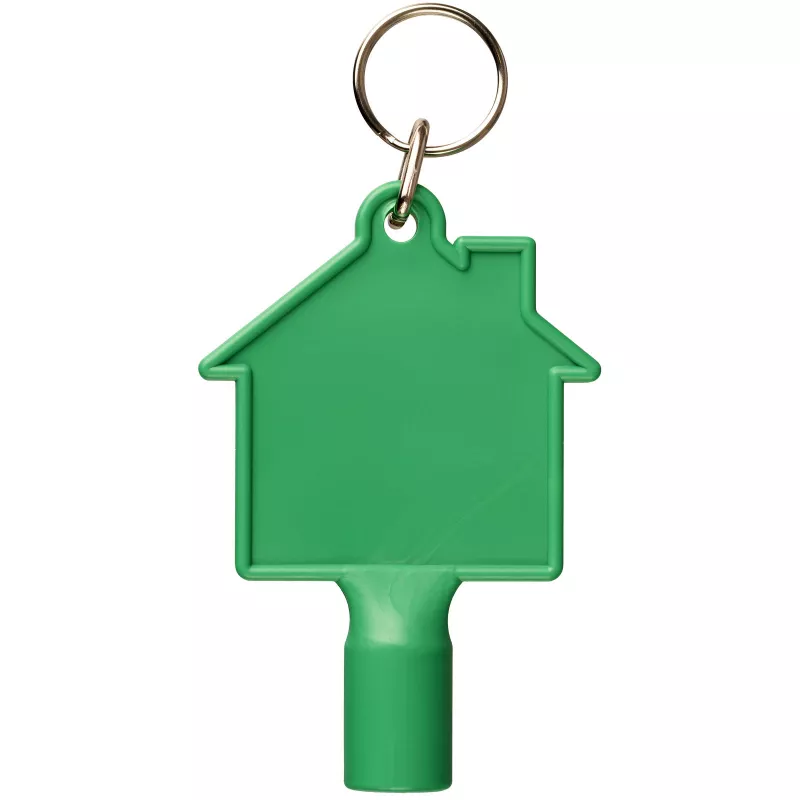 Klucz do skrzynki licznika w kształcie domku Maximilian z brelokiem - Zielony (21087101)