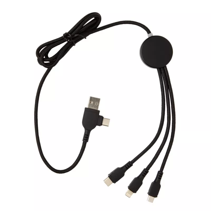 Kabel do ładowania z podświetleniem logotypu - czarny (P302.391)