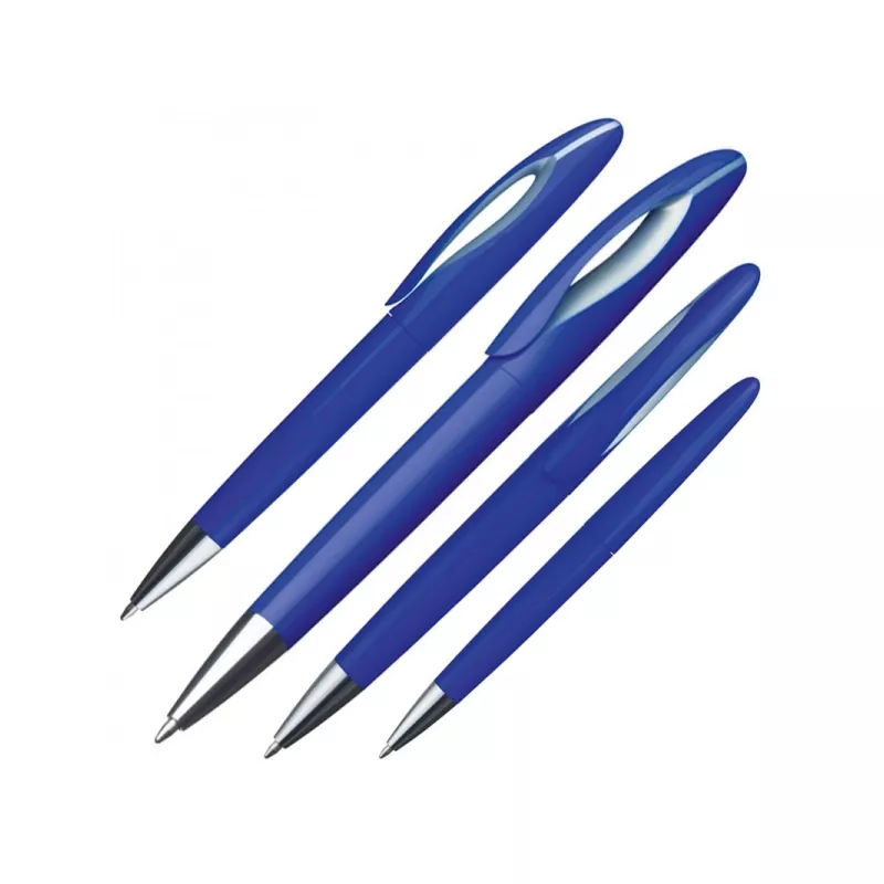 Długopis plastikowy z obrotowym mechanizmem FAIRFIELD - niebieski (353904)