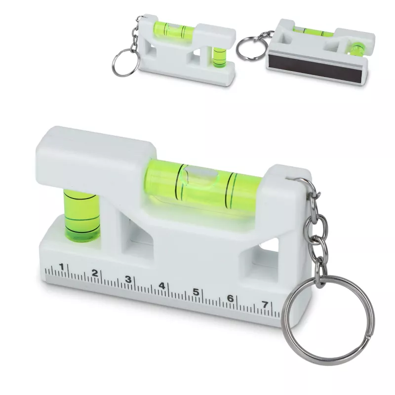 Mini brelok z poziomicą - biały (LT99612-N0001)