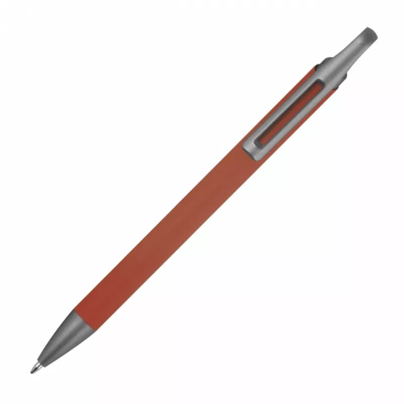 Długopis aluminiowy z recyklingu półżelowy KAROLINE - bordowy (1444002)