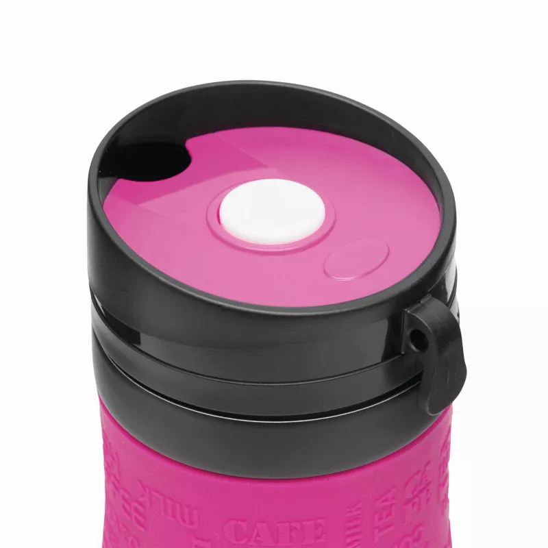 Kubek termiczny - czarny, magenta (56-0304149)