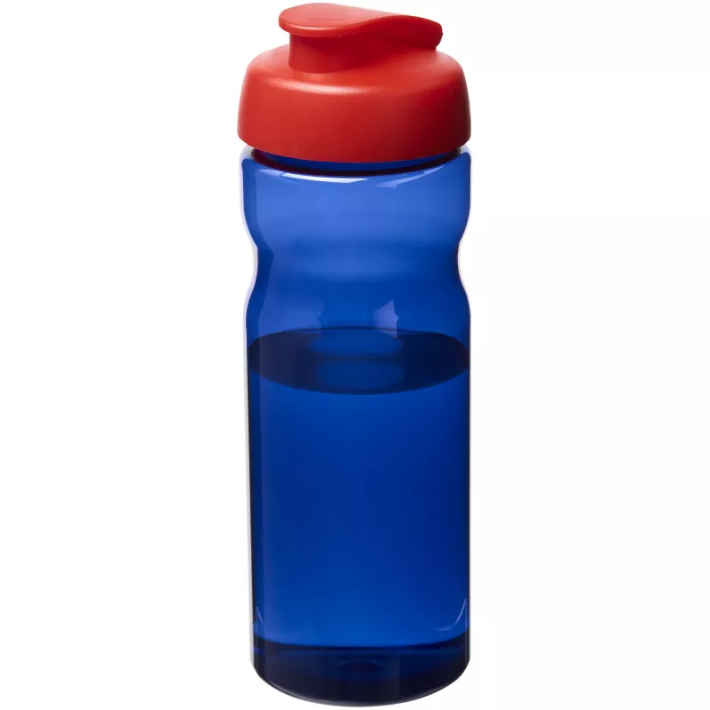 Bidon H2O Eco o pojemności 650 ml z wieczkiem zaciskowym - Błękit królewski-Czerwony (21009714)