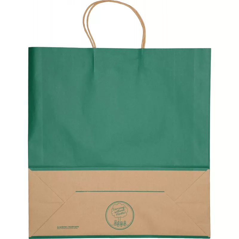 Torba papierowa duża 120 g/m2 GUS - zielony (6181709)