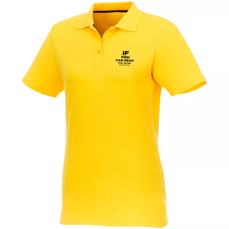 Helios - koszulka damska polo z krótkim rękawem - Żółty (38107-YELLOW)