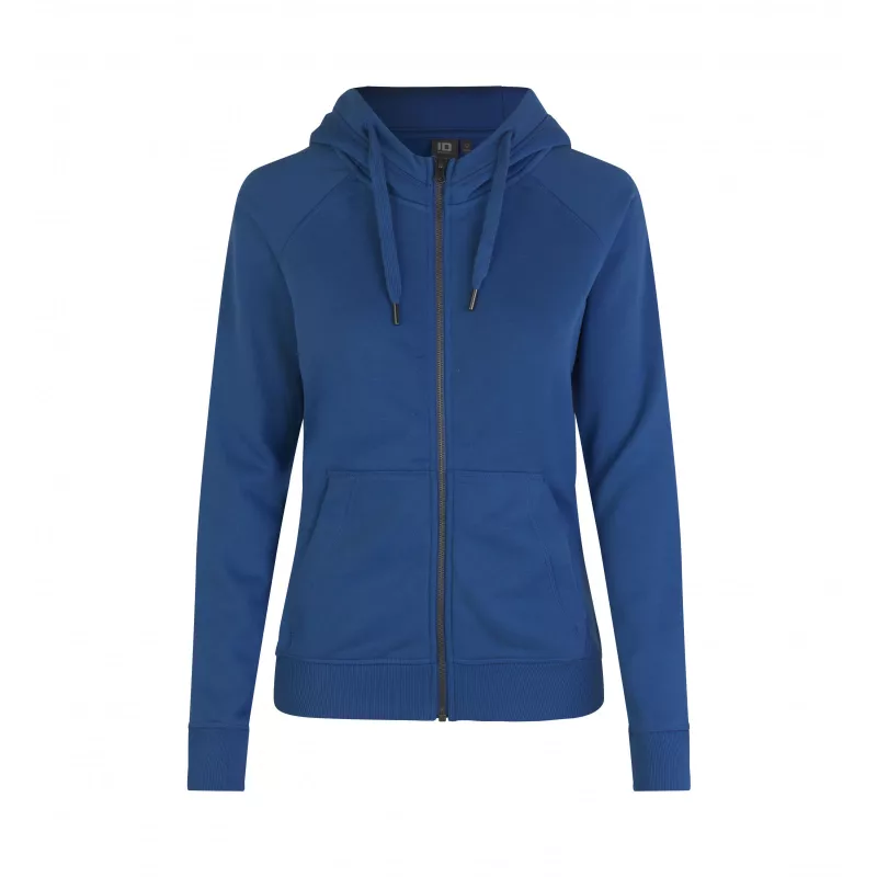 Bluza damska z kapturem ID CORE/zip 0639 300 g/m² - Azure (0639-AZURE)