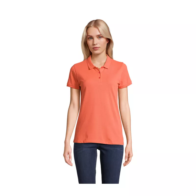 Polo damskie organiczne 170 g/m² Sol's PLANET WOMEN - Pop Orange (S03575-PO)