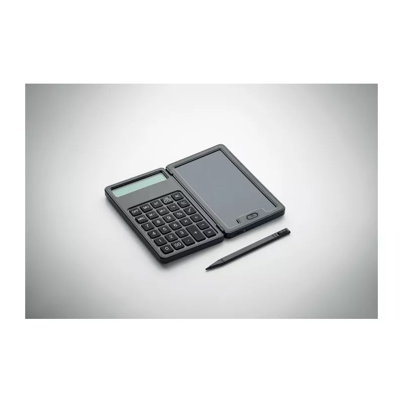 Kalkulator z tabletem do pisania LCD 5" CLERK - Czarny (MO2845-03)