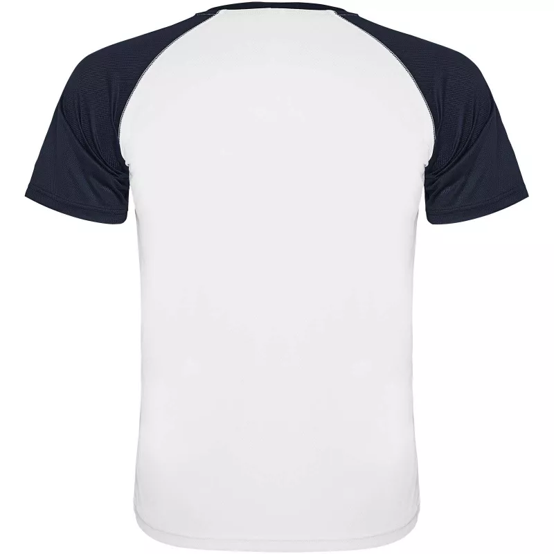 Indianapolis sportowa koszulka unisex z krótkim rękawem - Biały-Navy Blue (R6650-NAVYBLUE-WHITE)