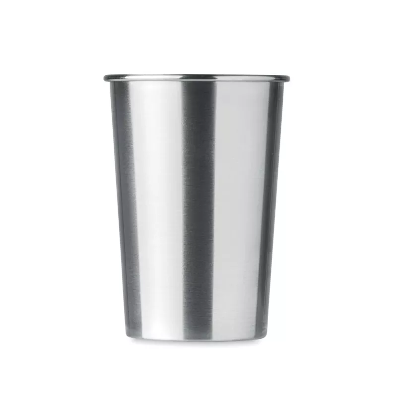 Kubek stalowy jednościenny 350 ml BONGO - Srebrny Mat (MO6362-16)
