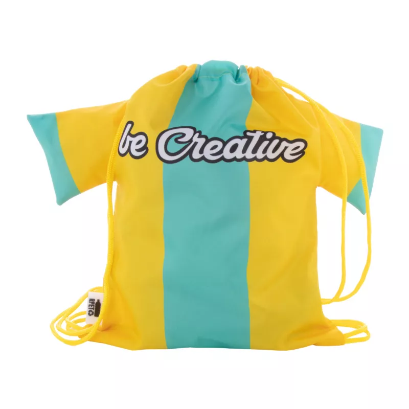 CreaDraw T Kids RPET personalizowany worek ze sznurkami dla dzieci - żółty (AP716553-02)