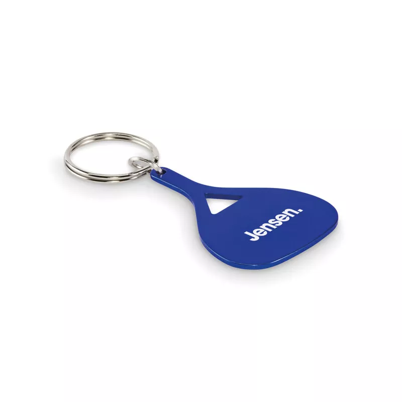 Brelok z aluminium w kształcie łopatki KEPAD - Niebieski (MO2794-04)