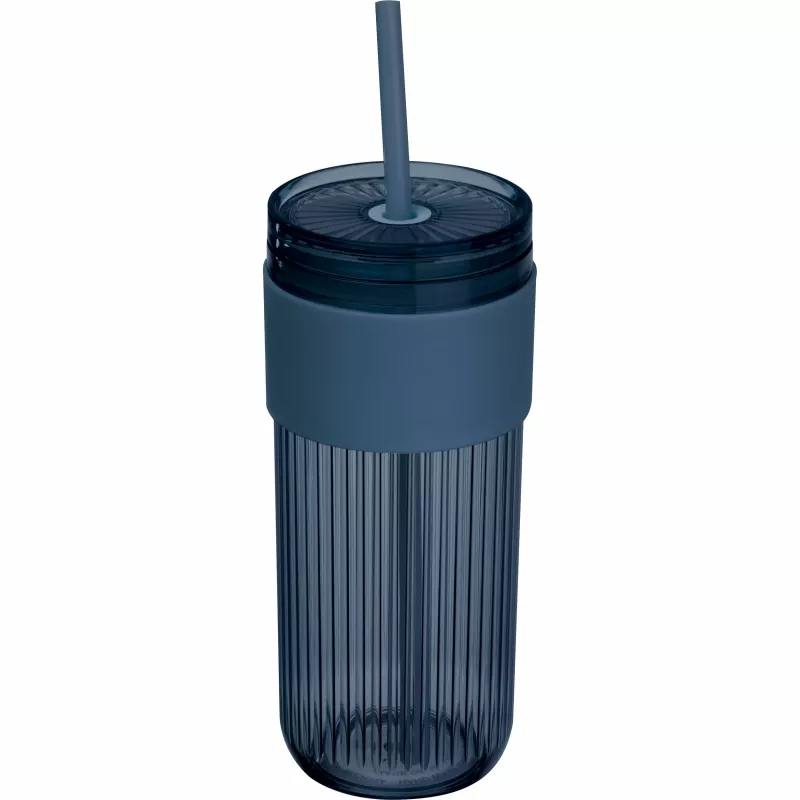 Kubek akrylowy ze słomką 660 ml SOLEDAD - light grey (8552944)