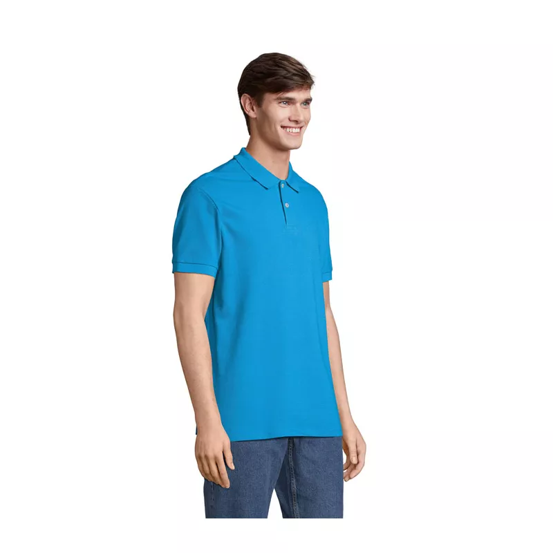 Koszulka polo męska z czesanej bawełny Sol's PACIFIC - Aqua (S04439-AQ)