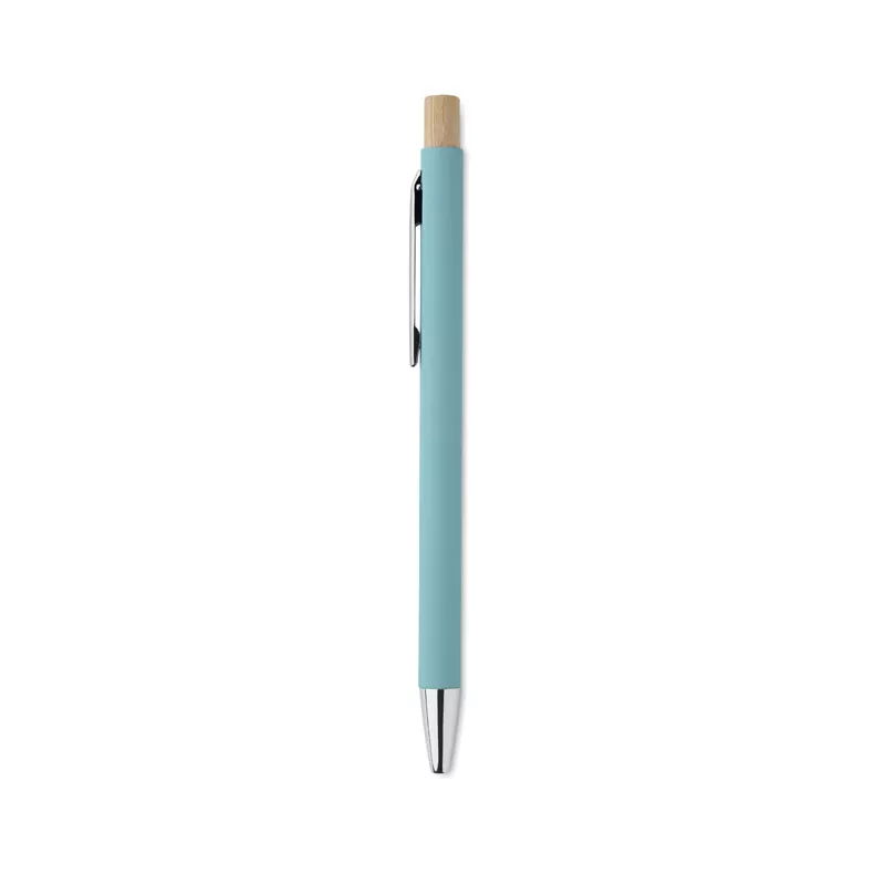 Długopis z aluminium z recyklingu BERGAMO - Baby Blue (MO2309-66)