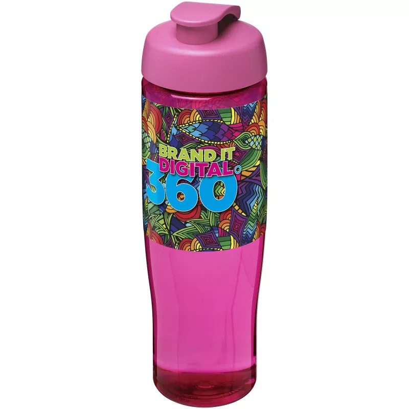 Bidon H2O Tempo® o pojemności 700 ml z wieczkiem zaciskowym - Magenta (21004022)