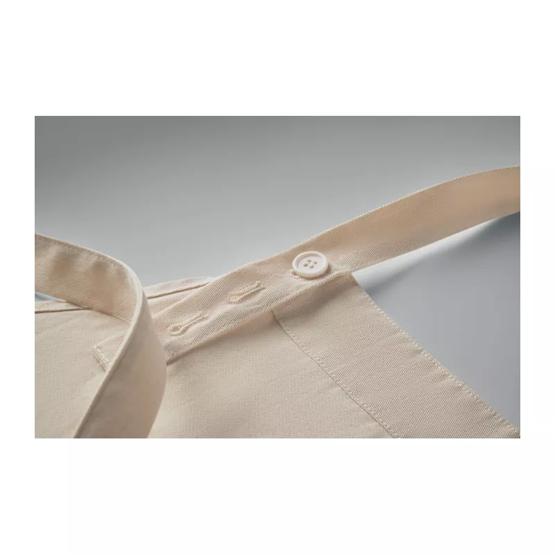 Fartuch z bawełny organicznej 240 g/m² GAMMA - Bezowy (MO2649-13)